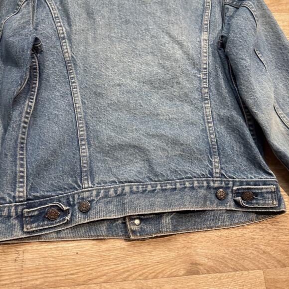 VINTAGE 70s Levis 70505 0217 Denim Jean Jacket USA MADE Coat 38 - Picture 13 of 15